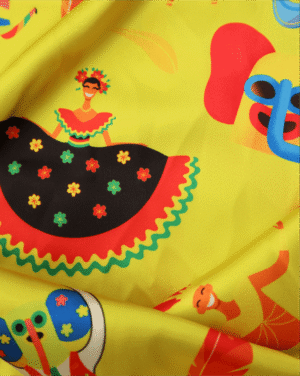 Satín Estampado de Carnaval - 0023