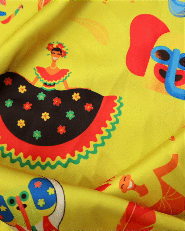 Satín Estampado de Carnaval - 0023