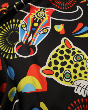 Satín Estampado de Carnaval - 0051